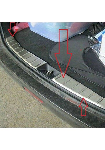 Mitsubishi Asx 2010 2017 Arka Tampon Eşiği Krom