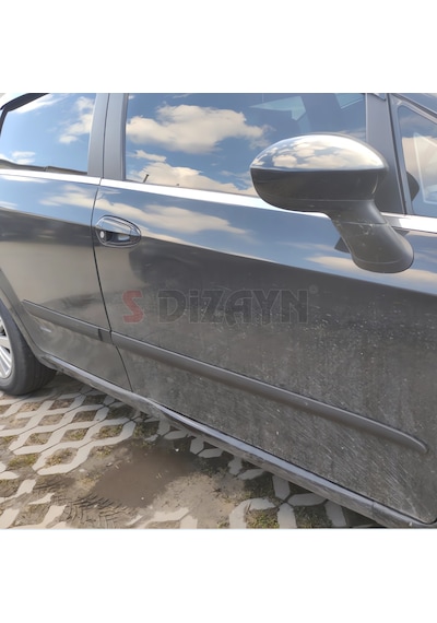 S-dizayn Fiat Punto Abs Plastik Yan Kapı Çıtası 2010-2018 A+ Kalite