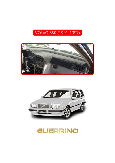 Volvo 850 1991-1997 Torpido Koruma Halısı Kırmızı Kenar