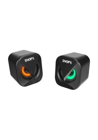 Snopy Sn-83u 2.0 Mini Led Işıklı 2wx2ch Siyah Usb Gaming Speaker Hoparlör