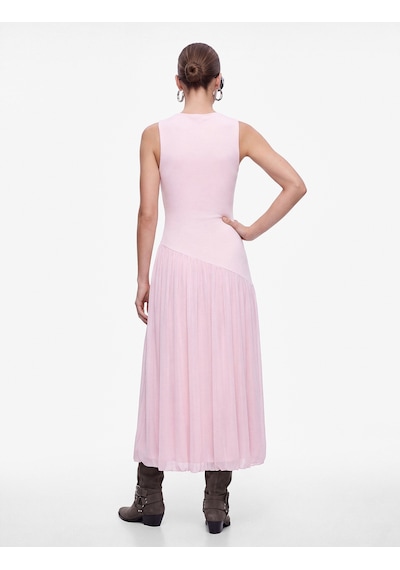 Koton Slim Fit Dik Yaka Kolsuz Asimetrik Uzun Elbise Pembe 7wal80029ık Gül Koton Slim Fit Dik Yaka Kolsuz Asimetrik Uzun Elbise Pembe 7wal80029ık Gül