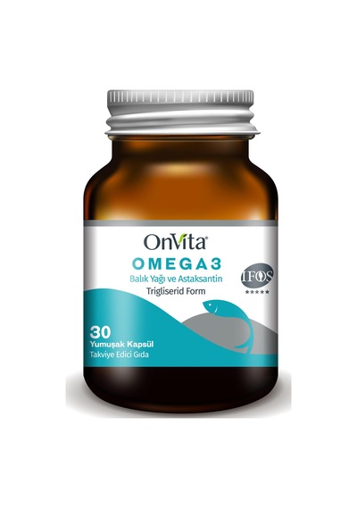Onvita Omega 3 Balık Yağı ve Astaksantin 30 Kapsül