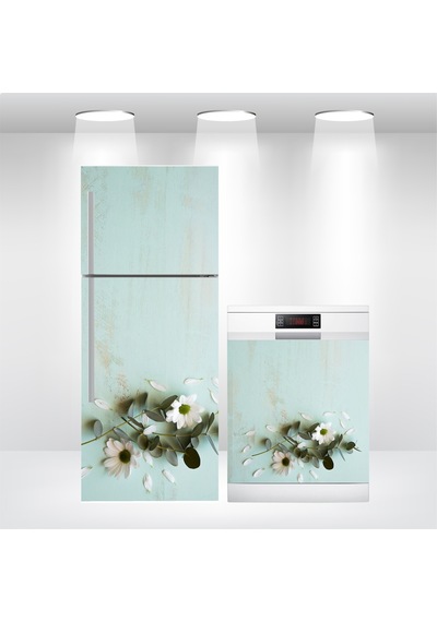 Buzdolabı-Bulaşık Makinesi Kapak Sticker Folyo Kaplama Mintyeşili