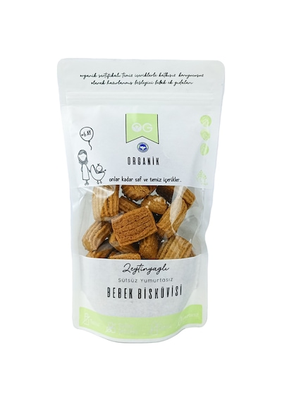 Og Natural Organik Zeytinyağlı Bebek Bisküvisi 300 G 6 Ay