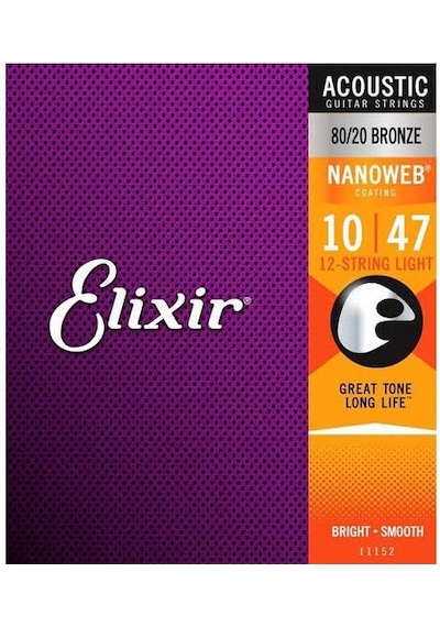 Elixir 010-047 Nanoweb Bronz 12 Telli Akustik Gitar 11152