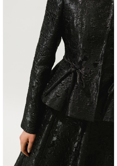 Manuka Mary Abiye Jakar Ceket Siyah Siyah