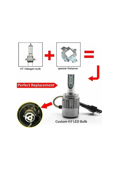 Volkswagen H7 Led Far Ampulü 36W 4800Lm 12V-32V Laam80