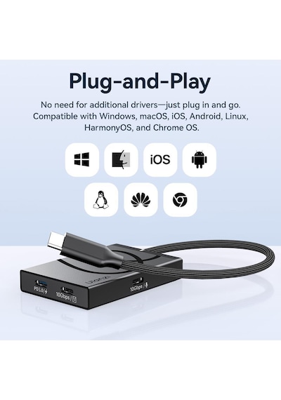 Ulanzi H1 4'ü 1 Arada Usb-c Medya Hub
