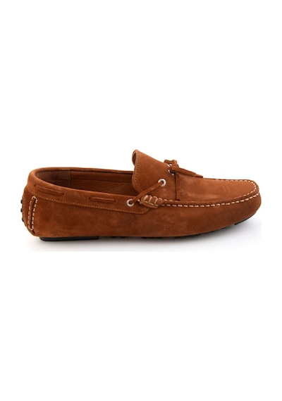Bambi Taba Hakiki Deri Erkek Loafer Ayakkabı E01547009902 Taba