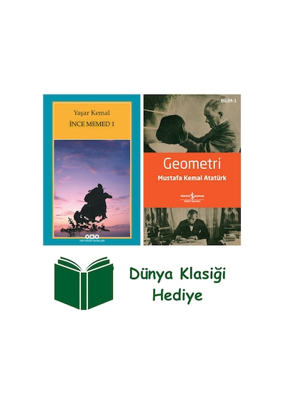 İnce Memed 1 + Geometri + Dünya Klasiği Hediye