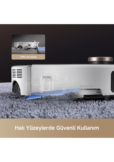 MOVA Z60 Ultra Roller Complete 28.000 PA Emiş Güçlü Robot Süpürge Beyaz