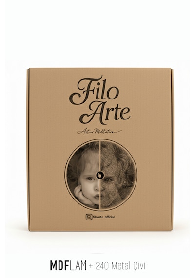 String Art Resimden Tablo Yapma Kiti 0