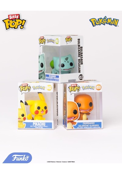Funko Bitty Pop Pokemon - 12'li Paket - Pikachu, Eveee, Charmand