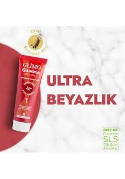 Glimo Gama Ultra White Beyazlatıcı Diş Macunu 75 Ml