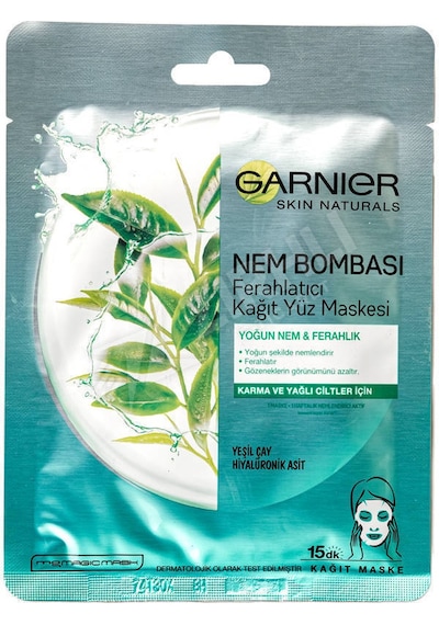 Garnier Nem Bombası Yeşil Kağıt Maske 32 Gr
