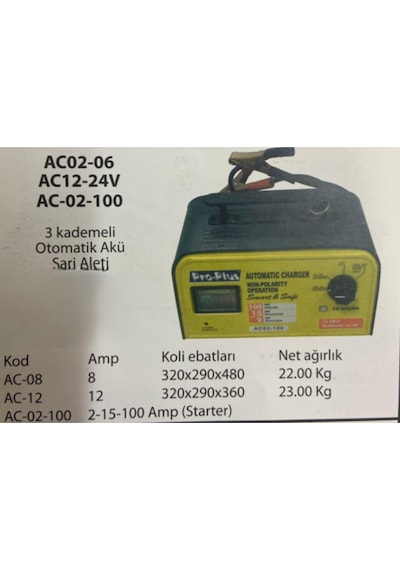 Omega Akü Şarj Aleti 2-12-100 Amper