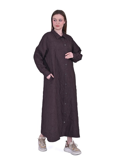 İnvee Yaprak Kap Kahve-707 Kahve