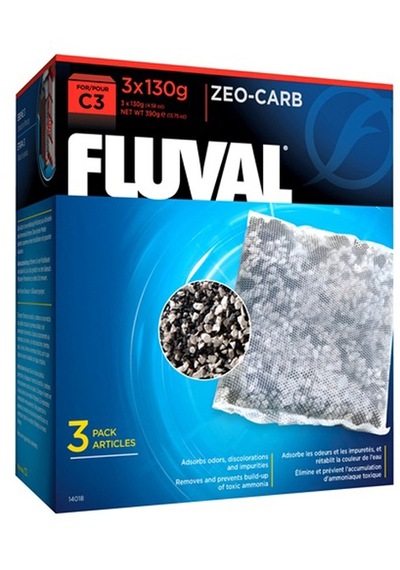 Fluval - 885 - C3 Zeo Karbon - Spt-gld - 3x130 Gr