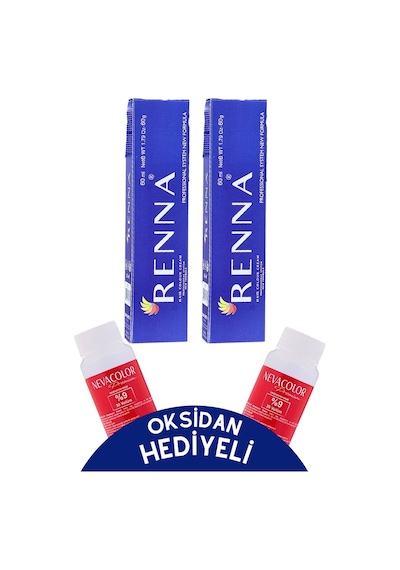 Renna Tüp Boya 2 x 60 ML 8.11 + Oksidan 2'li