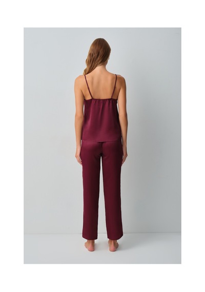 Suwen Harper Atlet Pantolon Pijama Takımı Wsh10510300020 Bordo