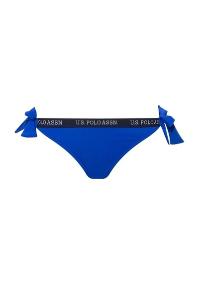 U.S. Polo Assn. Kadın Saks Mavi Kalın Ipli Bikini Alt Saks Mavi
