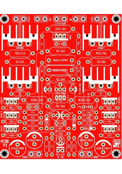 2000 Watt Stereo Çift Kanal Amfi Devresi