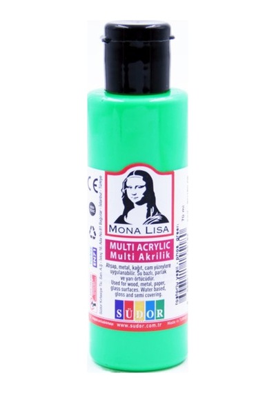 Mona Lisa Multi Akrilik 70 Ml Fosforlu Yeşil Sd160-08 Çok Renkli