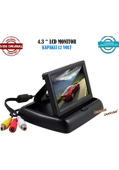 Araç İçi 4.3 İnç 12 Volt Tft Lcd Kapaklı Monitör