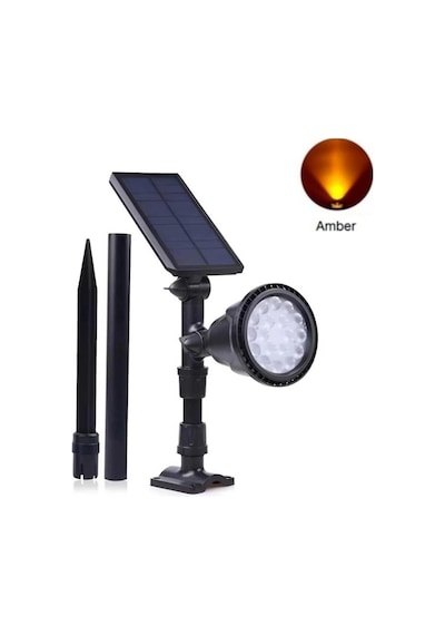 Forlife 30watt Fonksiyonel Solar Çim / Bahçe Aydınlatma Armatürü Amber Işık