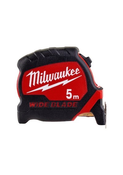 Milwaukee 5m Çift Taraflı Manyetik Uçlu Wide Blade Şerit Metre - T4932471815 5 M