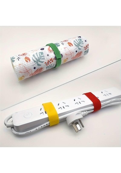 5 Metre X 1 Cm Cırt Cırt Sabitleyici Bilgisayar Ev Kablo Tutucu Düzenleyici Toparlayıcı
