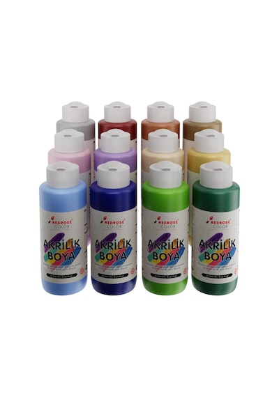 Pastel Renkler Akrilik Boya 12'li Set 12x120 Ml