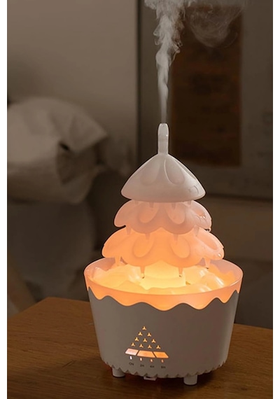 Leerfei V51 Yağmur Bulutu Görünümlü Aroma Difüzör, Nemlendirici -250ml Kapasiteli