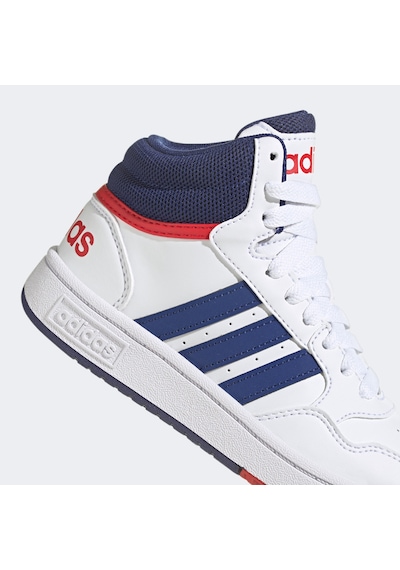 Adidas Sportswear Hoops 3.0 Mid Çocuk Beyaz Spor Ayakkabı Düz Gz9647 Beyaz