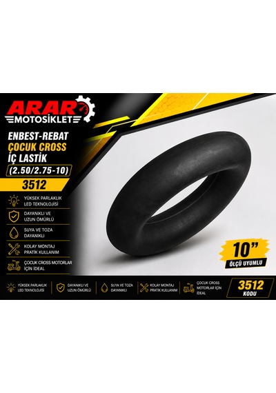 Enbest-rebat Çocuk Cross İç Lastik 2.50/2.75-10 -3512
