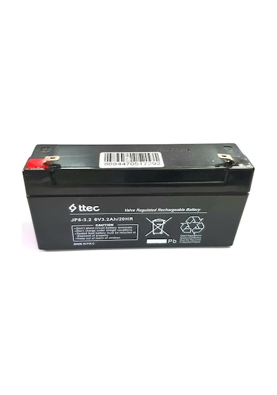 Ttec 6V 3.2A Bakımsız Kuru Akü