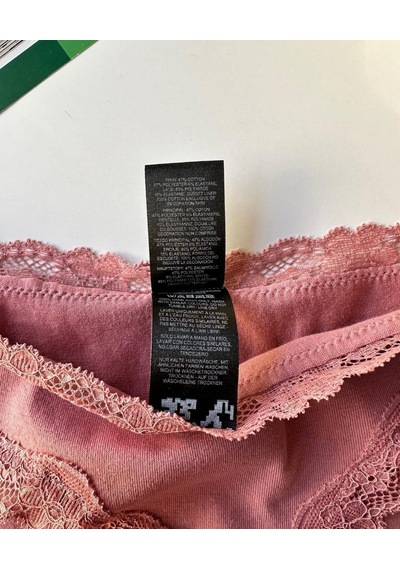 Arlet Kadın Pamuklu Rahat Günlük Kullanım Dantelli Slip/külot Li Gül Kurusu