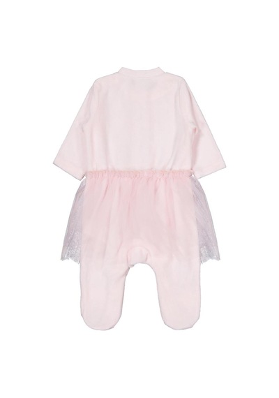 Civil Baby Bel Tüllü Patikli 1-9 Ay Tulum Açık Pembe