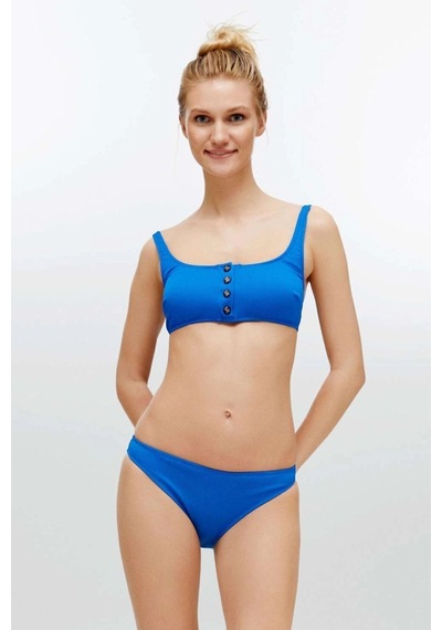 U.S. Polo Assn. Kadın Saks Mavi Bikini Takım