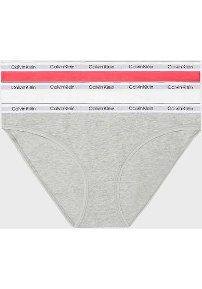 Calvin Klein Bayan Külot 000qd5207e Np4 Fuşya-beyaz-gri Fuşya - Beyaz - Gri