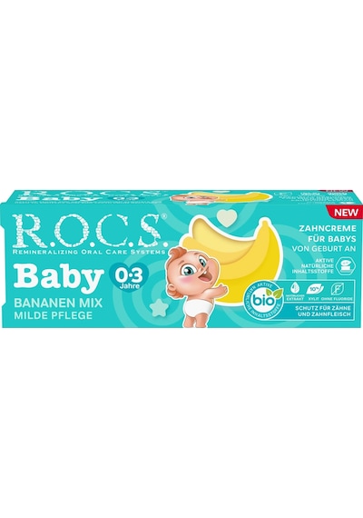 Rocs Baby Süt Dişler İçin Muz Püresi 0-3 Yaş Diş Macunu 45 Ml