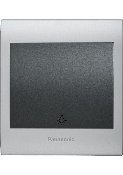 Viko Panasonic Thea Blu Light Anahtar, Çerçeve Chrome Matt+beyaz, Kapak Füme