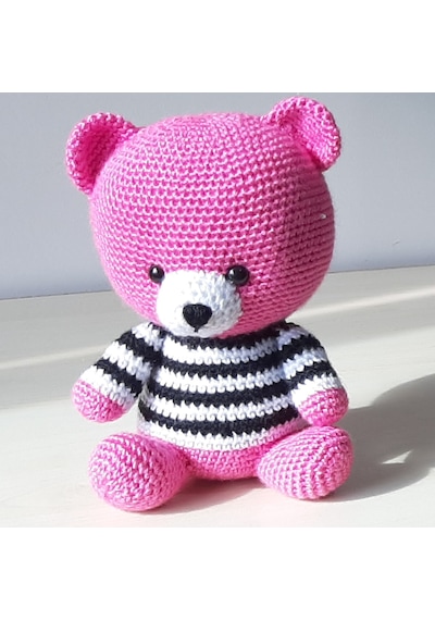 Amigurumi Örgü Oyuncak Ayı Pembe