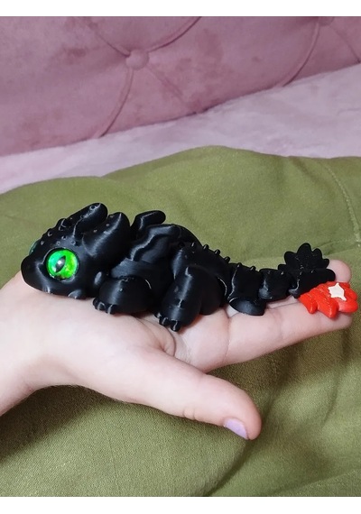 3d Hareketli Antistres Oyuncak - Dişsiz Ejderh