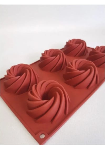 Silikon Rüzgar Gülü Silikon Kalıp 6'lı Goldcakes