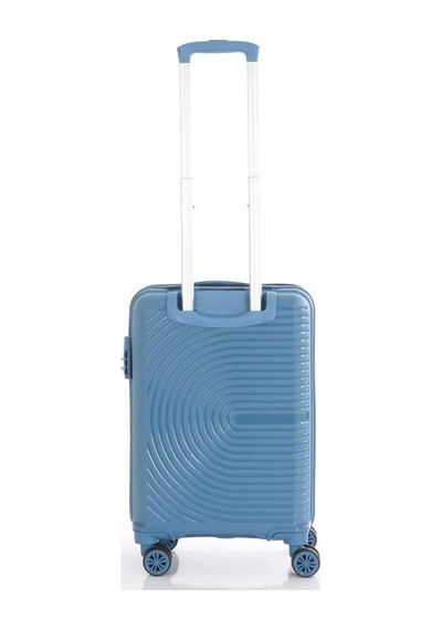 Mçs Bavul Orta Ve Kabin 2li Set Kırılmaz Silikon Valiz V374 Skyblue Sky Blue