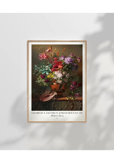 Çerçevesiz Poster Georgius Jacobus Johannes Van Os Bahar Alegorisii