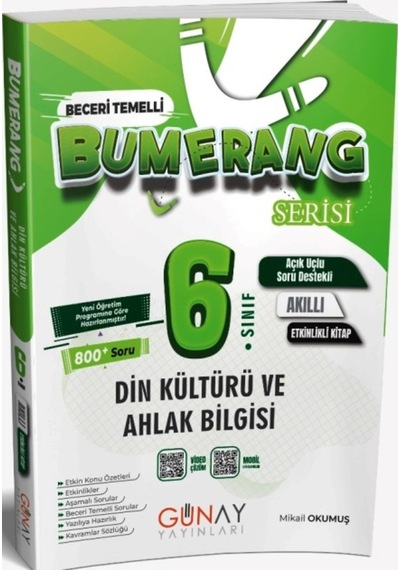 Günay 6. Sınıf Din Kültürü Ve Ahlak Bilgisi Bumerang Akıllı