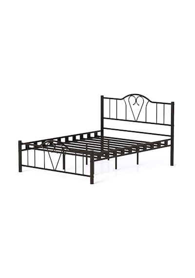 Argimo Orkide Çift Kişilik Ferforje Metal Karyola Siyah 150 x 200