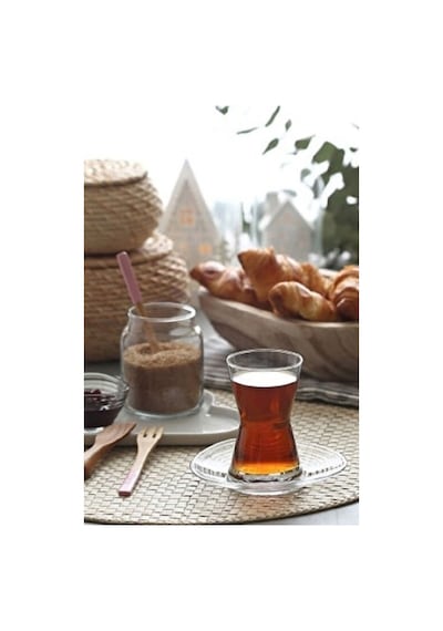 Lav Derin 12 Parça Çay Seti Şeffaf